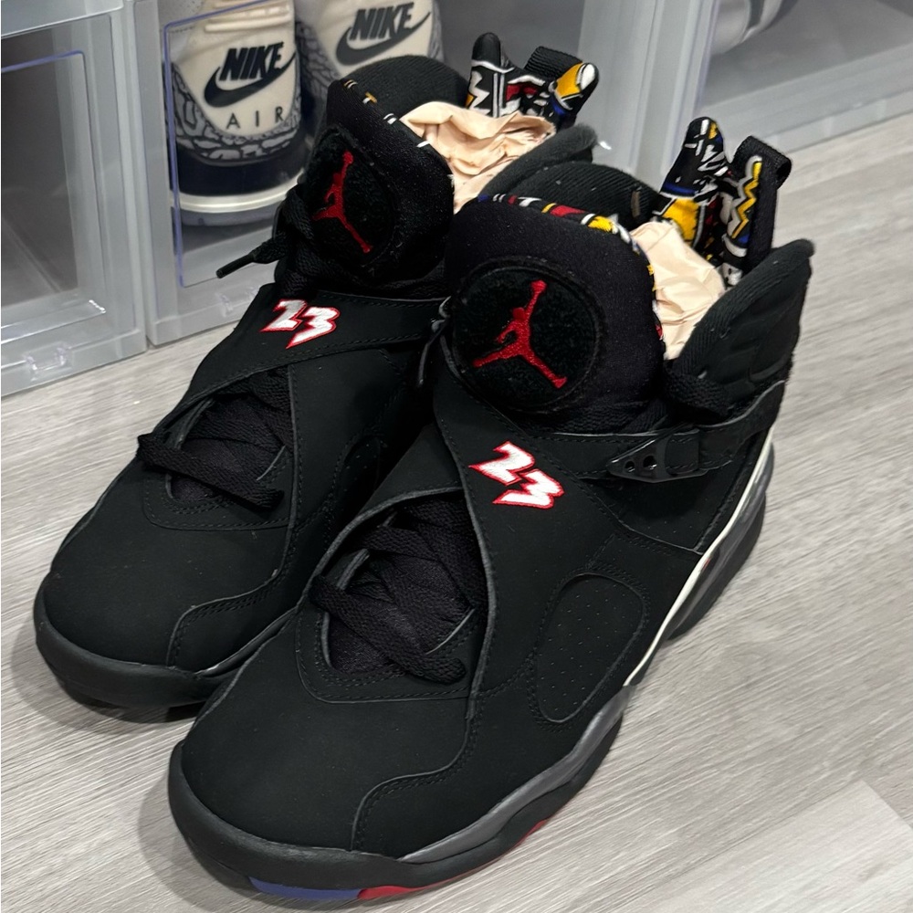 Air Jordan Retro 8 Black Sneakers